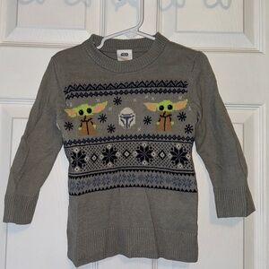 Star Wars - Toddler Ugly Christmas Sweater - Yoda / Grogu - 2T